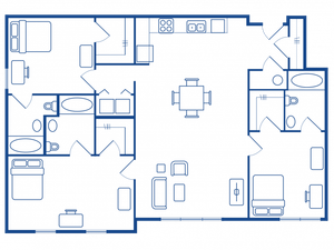 3 BEDROOM, 3 BATH XL