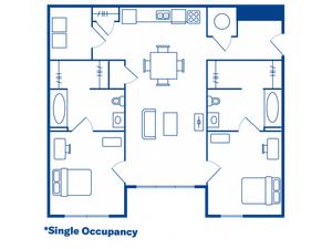 2 BEDROOM, 2 BATH