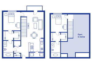 2 Bedroom, 2 Bath Townhome