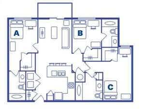 3 Bedroom, 3 Bath