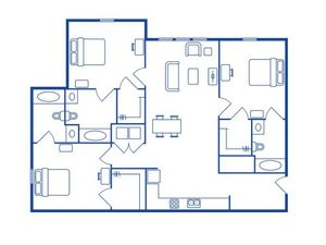 3 Bedroom, 2 Bath