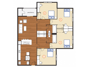 The Reserve at Clemson - 4 BEDROOM, 2 BATH