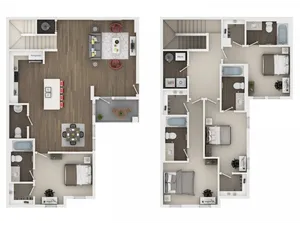 Archive Oxford - 4 BEDROOM, 4.5 BATH TOWNHOME 2 LVL