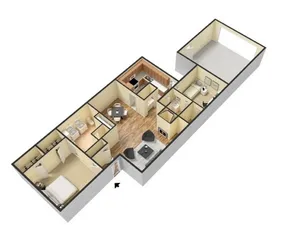 B4 type 3D furnished