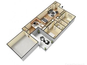 B5 type 3D furnished
