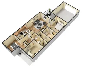 B7 type 3D furnished