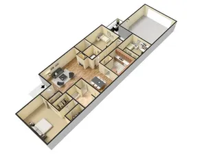 C2 type 3D furnished