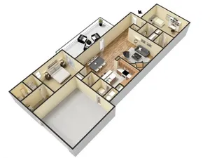 B11 type 3D furnished