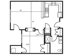 One Bedroom 118