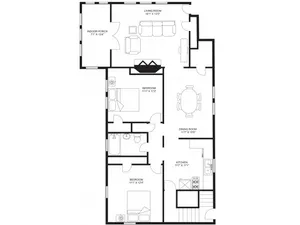 Kendall Duplex - 2 Bedroom, 1 Bathroom
