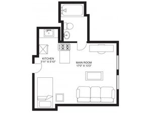 Koval House - Studio 1 Bath