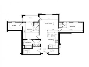 2 Bedroom/1 Bath