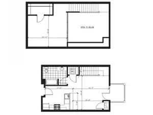Lofted 1 Bed 1 Bath - G