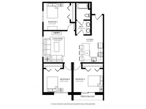 Three Bedroom/One Bathroom