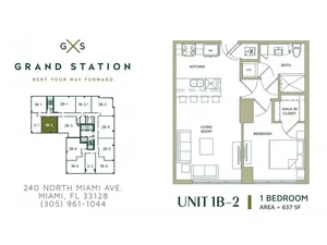 1 Bed 1 Bath | Apartment in Miami | Grand Station