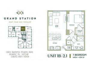 1 Bed ! Bath | Apartment in Miami | Grand Station