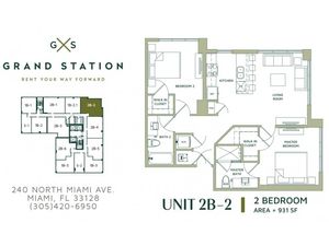 2 Bed 2 Bath | Apartment in Miami | Grand Station