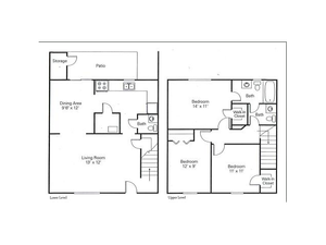 3 Bdrm Floor Plan | Charlotte Rental | Arcadian Village