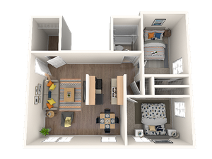 Eagle Pointe Two Bed One Bath 900 SQFT