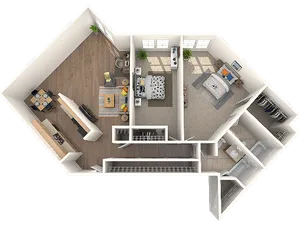 Eagle Pointe Two Bed Two Bath 1331 SQFT