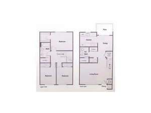 Virginia Apartments - 3 Bedroom 1.5