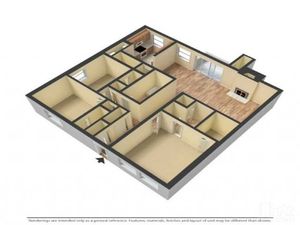 Larger floor plan; 1444 square feet