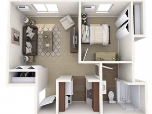 1 bedroom Junior