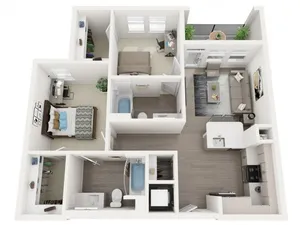 Sterling 5th Street B1 Floor Plan