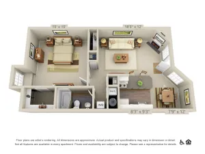 1 Bed 1 Bath