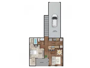 1x1 Floor Plan