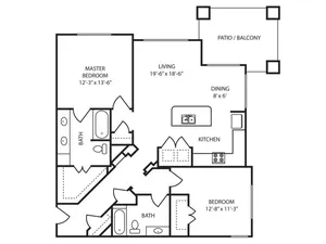 2x2 Floor Plan