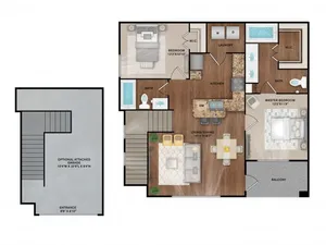 2x2 Floor Plan