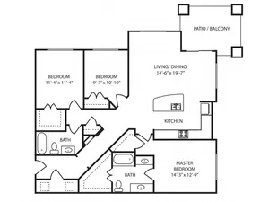 3x2 Floor Plan