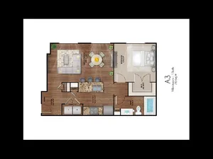 1x1 Floor Plan