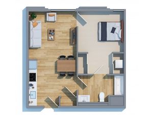 One East Pleasant - 1 Bedroom