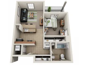 1 Bedroom 1 Bathroom at
River\'s Edge