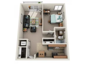 1 Bed 1 Bath