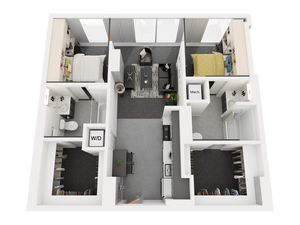 2x2 2A Floor Plan Image