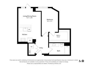 A13 | 1x1 | 696 sq ft