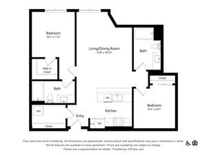 B6 | 2x2 | 972 sq ft