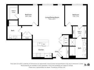 B8 | 2x2 | 1175 sq ft