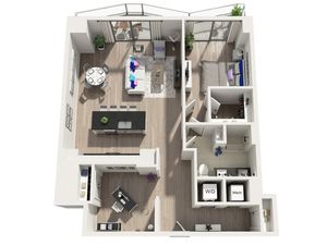 A8D | 1x1 | 1045 sq ft