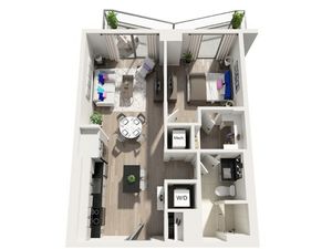 A3PH | 1x1 | 711 sq ft