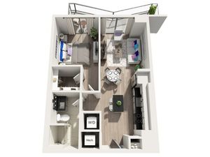 A2PH | 1x1 | 673 sq ft