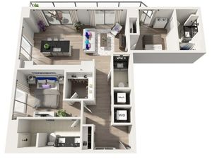 B1 | 2x2 | 1150 sq ft