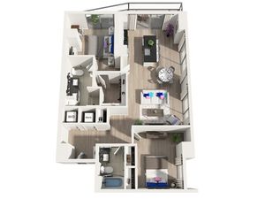 B2 | 2x2 | 1161 sq ft