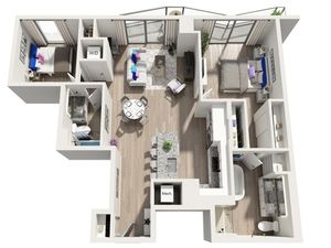 B5 | 2x2 | 1170 sq ft