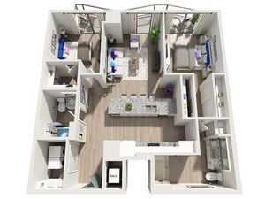 B6PH  | 2x2 | 1240 sq ft