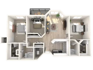3 bedroom 3 bathroom secretariat