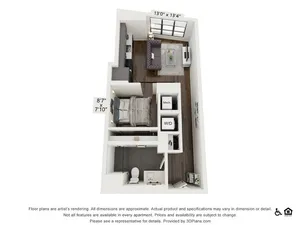 S2 | Studio | 568 sq ft